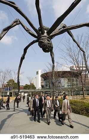 Louise Bourgeois huge spider sculpture Roppongi Hill area Tokyo Japan View Large Photo Image Stock Image - Louise Bourgeois huge spider sculpture Roppongi Hill area Tokyo Japan. Fotosearch