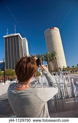 Louver Fountain, Curtis Hixon Waterfront Park, Tampa, Florida View Large Photo Image Stock Image - Louver Fountain, Curtis Hixon Waterfront Park, Tampa, Florida. Fotosearch