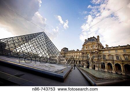 Stock Image - Louvre Museum, Paris, France. Fotosearch
