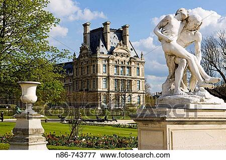 Louvre Museum seen from Tuileries Garden, Paris, France View Large Photo Image Stock Photo - Louvre Museum seen from Tuileries Garden, Paris, France. Fotosearch