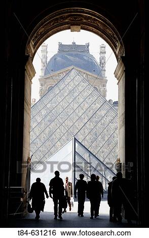 Louvre Museum with IM Pei's pyramid, Par? s, France View Large Photo Image Stock Photograph - Louvre Museum with IM Pei's pyramid, Par? s, France. Fotosearch