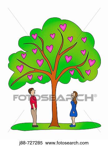 Stock Photography - Love tree. Fotosearch