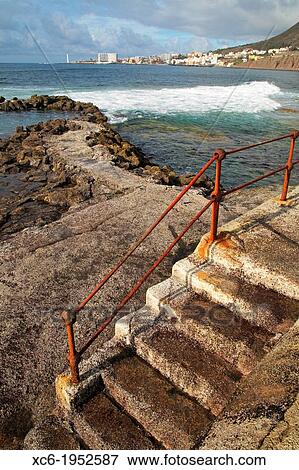 Low tide pools on the island of Tenerife View Large Photo Image Stock Photo - Low tide pools on the island of Tenerife. Fotosearch