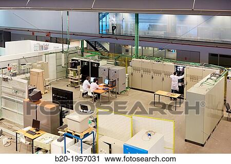 Stock Image - Low Voltage Micro Network. Testing and Certificates Services for Smart Grids and Smart meters. Certification of Power Electronics Equipment. Technological Services to Industry. Tecnalia Research & innovation, Bizkaia, Basque Country, Spain.. Fotosearch