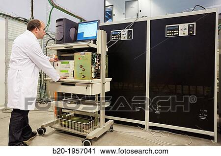 Stock Image - Low Voltage Micro Network. Testing and Certificates Services for Smart Grids and Smart meters. Certification of Power Electronics Equipment. Technological Services to Industry. Tecnalia Research & innovation, Bizkaia, Basque Country, Spain.. Fotosearch