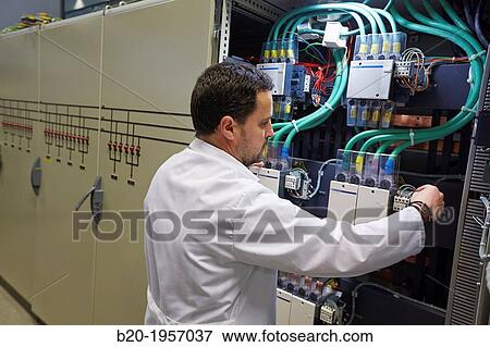 Stock Photo - Low Voltage Micro Network. Testing and Certificates Services for Smart Grids and Smart meters. Certification of Power Electronics Equipment. Technological Services to Industry. Tecnalia Research & innovation, Bizkaia, Basque Country, Spain.. Fotosearch