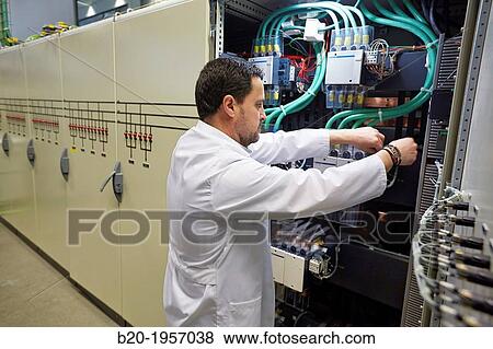 Stock Photo - Low Voltage Micro Network. Testing and Certificates Services for Smart Grids and Smart meters. Certification of Power Electronics Equipment. Technological Services to Industry. Tecnalia Research & innovation, Bizkaia, Basque Country, Spain.. Fotosearch