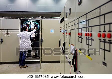 Stock Photography - Low Voltage Micro Network. Testing and Certificates Services for Smart Grids and Smart meters. Certification of Power Electronics Equipment. Technological Services to Industry. Tecnalia Research & innovation, Bizkaia, Basque Country, Spain.. Fotosearch