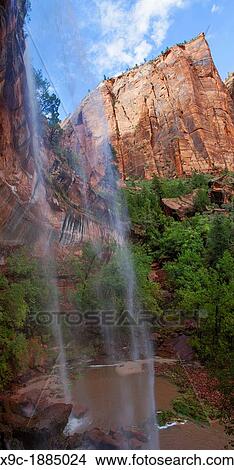 Lower Emerald Pool, Zion NP, Utah View Large Photo Image Picture - Lower Emerald Pool, Zion NP, Utah. Fotosearch