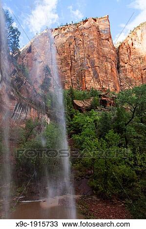 Lower Emerald Pool, Zion NP, Utah View Large Photo Image Stock Image - Lower Emerald Pool, Zion NP, Utah. Fotosearch