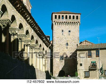 Lozoya Tower ans St. Martin's Church, Segovia. Castilla-Le? n, Spain View Large Photo Image Stock Image - Lozoya Tower ans St. Martin's Church, Segovia. Castilla-Le? n, Spain. Fotosearch