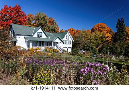 Lucy's Place Bed and Breakfast with fall foliage color in Bayfield, Wisconsin, USA. View Large Photo Image Stock Image - Lucy's Place Bed and Breakfast with fall foliage color in Bayfield, Wisconsin, USA.. Fotosearch