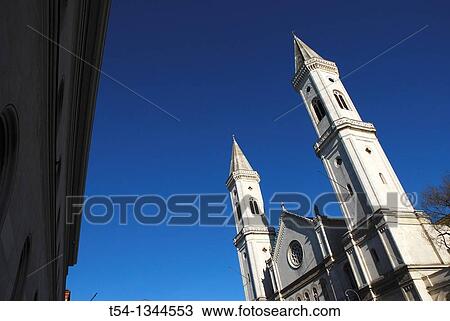Stock Image - Ludwigskirche in Munich. Fotosearch