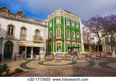 Luis de Camoes Square, Lagos, Algarve, Portugal, Europe View Large Photo Image Stock Image - Luis de Camoes Square, Lagos, Algarve, Portugal, Europe. Fotosearch