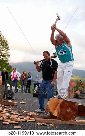 Luis Txapartegi, Aizkolari (wood-chopping), and Iaki Perurena, Basque rural sport, Aduna, Gipuzkoa, Basque Country, Spain View Large Photo Image Stock Image - Luis Txapartegi, Aizkolari (wood-chopping), and Iaki Perurena, Basque rural sport, Aduna, Gipuzkoa, Basque Country, Spain. Fotosearch