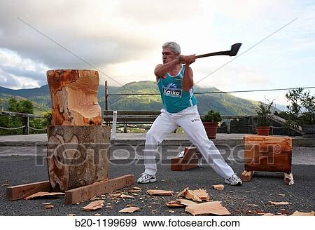 Luis Txapartegi, Aizkolari (wood-chopping), Basque rural sport, Aduna, Gipuzkoa, Basque Country, Spain View Large Photo Image Stock Photo - Luis Txapartegi, Aizkolari (wood-chopping), Basque rural sport, Aduna, Gipuzkoa, Basque Country, Spain. Fotosearch