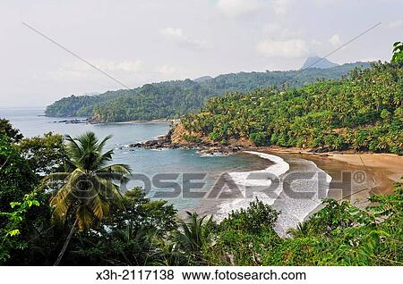 Luisa bay on the East coast of Sao Tome Island, Republic of Sao Tome and Principe, Africa. View Large Photo Image Stock Photo - Luisa bay on the East coast of Sao Tome Island, Republic of Sao Tome and Principe, Africa.. Fotosearch