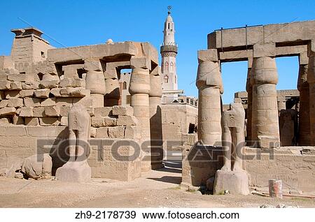 Luxor Temple Complex, Luxor (Thebes), Egypt, Africa. View Large Photo Image Stock Photo - Luxor Temple Complex, Luxor (Thebes), Egypt, Africa.. Fotosearch