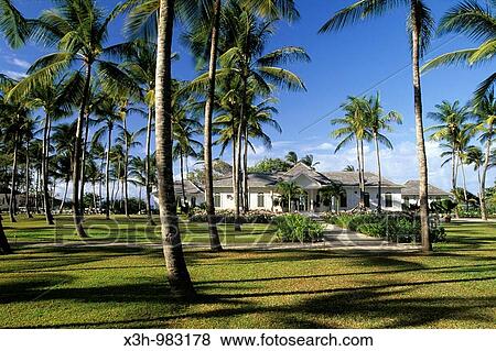 Stock Photo - luxuary residence, Mustik, Grenadines islands, Saint Vincent and the Grenadines, Winward Islands, Lesser Antilles, Caribbean Sea. Fotosearch