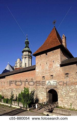 Lviv, Lvov, Bernardin city walls, Gliniansk Gate, Western Ukraine View Large Photo Image Picture - Lviv, Lvov, Bernardin city walls, Gliniansk Gate, Western Ukraine. Fotosearch