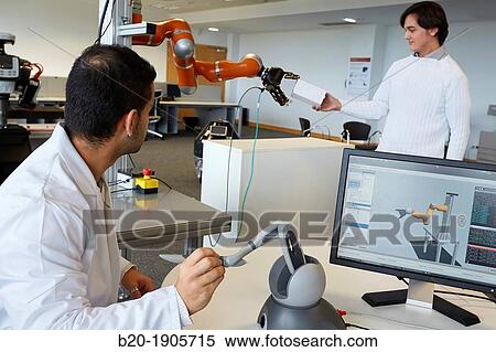 LWR robot, using haptic teleoperation with force feedback Safety in human-robot cooperation Industry, Tecnalia Research & innovation, Technology and Research Centre, Miramon Technological Park, San Sebastian, Donostia, Gipuzkoa, Basque Country, Spain View Large Photo Image Stock Photography - LWR robot, using haptic teleoperation with force feedback Safety in human-robot cooperation Industry, Tecnalia Research & innovation, Technology and Research Centre, Miramon Technological Park, San Sebastian, Donostia, Gipuzkoa, Basque Country, Spain. Fotosearch