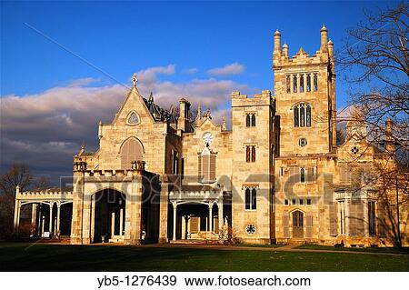 Lyndhurst Castle, Tarrytown, NY View Large Photo Image Stock Photo - Lyndhurst Castle, Tarrytown, NY. Fotosearch