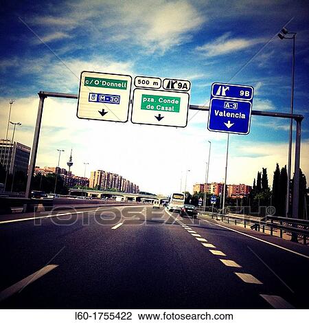 M-30, Autoroad in Madrid, Spain View Large Photo Image Stock Image - M-30, Autoroad in Madrid, Spain. Fotosearch