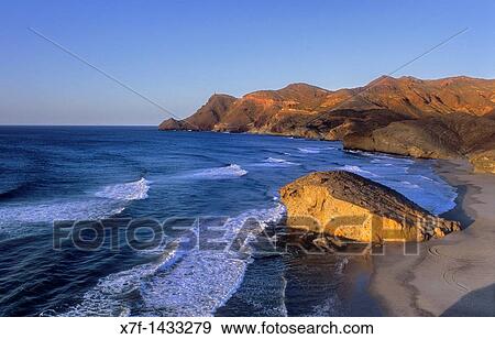 M? nsul beach Cabo de Gata-Nijar Natural Park Biosphere Reserve, Almeria province, Andalucia, Spain View Large Photo Image Stock Photo - M? nsul beach Cabo de Gata-Nijar Natural Park Biosphere Reserve, Almeria province, Andalucia, Spain. Fotosearch