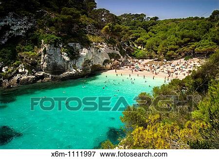 Macarelleta Cove Minorca, Balearic Islands, Spain, Europe View Large Photo Image Stock Photo - Macarelleta Cove Minorca, Balearic Islands, Spain, Europe. Fotosearch