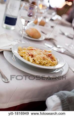 macaroni in a restaurant from Valencia, Spain View Large Photo Image Stock Photo - macaroni in a restaurant from Valencia, Spain. Fotosearch