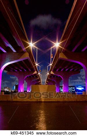 MacArthur Causeway Bridge, Miami. Florida, USA View Large Photo Image Stock Photography - MacArthur Causeway Bridge, Miami. Florida, USA. Fotosearch