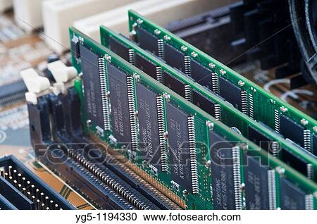 Macro, RAM memory in a personal computer, PC View Large Photo Image Stock Image - Macro, RAM memory in a personal computer, PC. Fotosearch