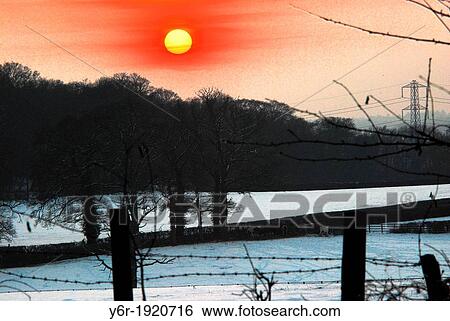 Mad Bess Wood and electricity pylons, near Ruislip in north-west London, England, seen on a snowy Winter day at sunset View Large Photo Image Stock Photograph - Mad Bess Wood and electricity pylons, near Ruislip in north-west London, England, seen on a snowy Winter day at sunset. Fotosearch