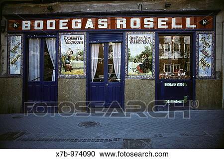 Madrid Spain Traditional Tile work or Azulejos on the facade of Bodegas Rosell View Large Photo Image Stock Image - Madrid Spain Traditional Tile work or Azulejos on the facade of Bodegas Rosell. Fotosearch