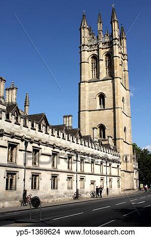 Magdalen College Oxford View Large Photo Image Picture - Magdalen College Oxford. Fotosearch