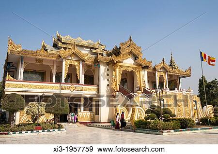 Maha Buddhavamsa World Buddhism Museum and pavilion at Mahamuni Pagoda, Mandalay, Myanmar, (Burma). View Large Photo Image Stock Photo - Maha Buddhavamsa World Buddhism Museum and pavilion at Mahamuni Pagoda, Mandalay, Myanmar, (Burma).. Fotosearch
