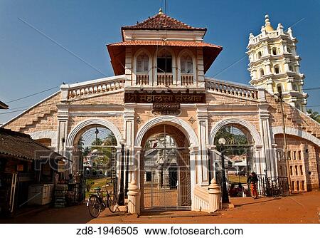 Stock Photography - mahalsa temple in goa. india.. Fotosearch