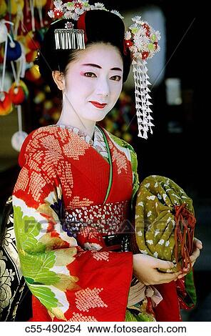 Maiko girl, Gion area, Kyoto. Kansai, Japan View Large Photo Image Picture - Maiko girl, Gion area, Kyoto. Kansai, Japan. Fotosearch