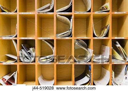 Mail boxes in an office View Large Photo Image Stock Photo - Mail boxes in an office. Fotosearch