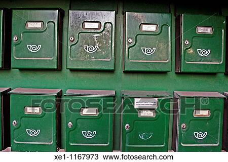 mailboxes, Bages, Catalonia, Spain. View Large Photo Image Stock Image - mailboxes, Bages, Catalonia, Spain.. Fotosearch
