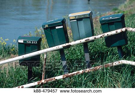 Mailboxes. Holland View Large Photo Image Stock Photo - Mailboxes. Holland. Fotosearch