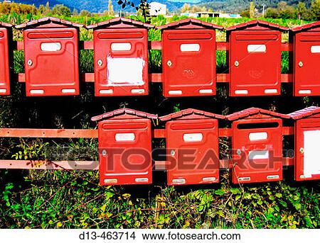 Picture - Mailboxes. Fotosearch