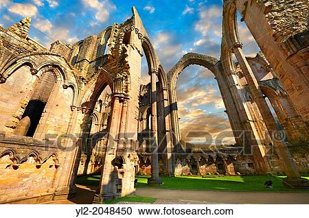 Main Altar of Fountains Abbey, founded in 1132, is one of the largest and best preserved ruined Cistercian monasteries in England. View Large Photo Image Stock Image - Main Altar of Fountains Abbey, founded in 1132, is one of the largest and best preserved ruined Cistercian monasteries in England.. Fotosearch