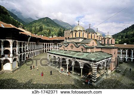 main church of the Rila Monastery, Bulgaria, Europe View Large Photo Image Stock Image - main church of the Rila Monastery, Bulgaria, Europe. Fotosearch