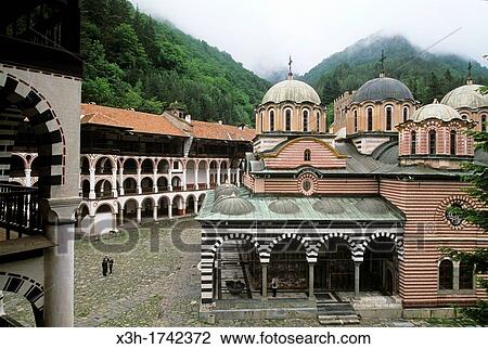 main church of the Rila Monastery, Bulgaria, Europe View Large Photo Image Stock Image - main church of the Rila Monastery, Bulgaria, Europe. Fotosearch