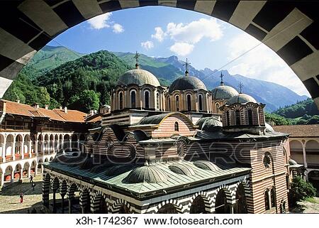main church of the Rila Monastery, Bulgaria, Europe View Large Photo Image Stock Photo - main church of the Rila Monastery, Bulgaria, Europe. Fotosearch