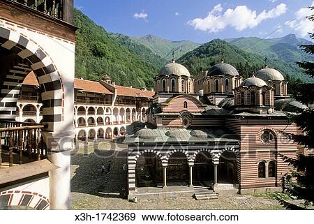main church of the Rila Monastery, Bulgaria, Europe View Large Photo Image Stock Photo - main church of the Rila Monastery, Bulgaria, Europe. Fotosearch