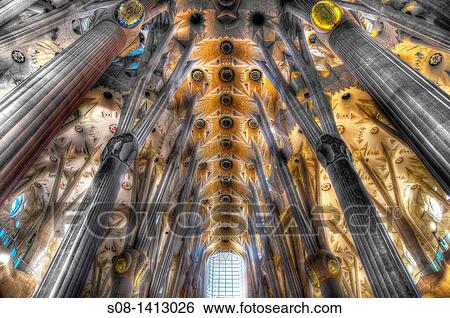 Main columns of Sagrada Familia by Gaud?, Barcelona. Catalonia, Spain Keywords: View Large Photo Image Stock Photograph - Main columns of Sagrada Familia by Gaud?, Barcelona. Catalonia, Spain Keywords:. Fotosearch