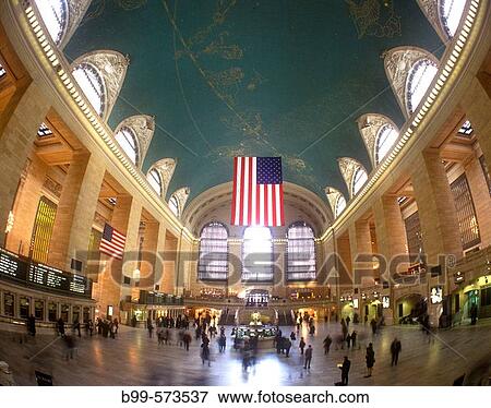 Main concourse, Grand central terminal, Manhattan, New York, USA View Large Photo Image Stock Photo - Main concourse, Grand central terminal, Manhattan, New York, USA. Fotosearch
