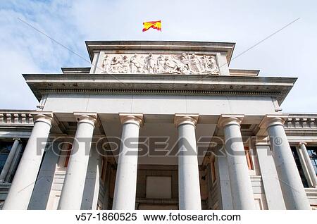 Main facade of The Prado museum. Madrid, Spain. View Large Photo Image Stock Photography - Main facade of The Prado museum. Madrid, Spain.. Fotosearch